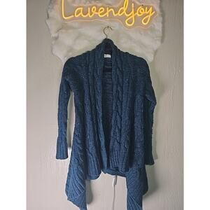 SLEEPING ON SNOW Anthropologie Wool Blend Cardigan Sweater Womens XS Cozy Winter